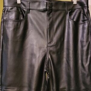 Brand New Ann Taylor Loft Black Faux Leather Pants